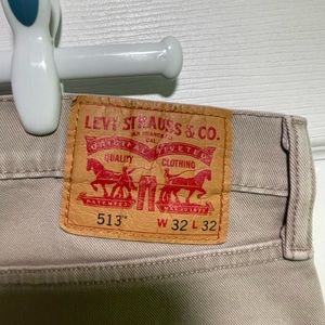 Levi Strauss 513 tan denim jeans -32x32